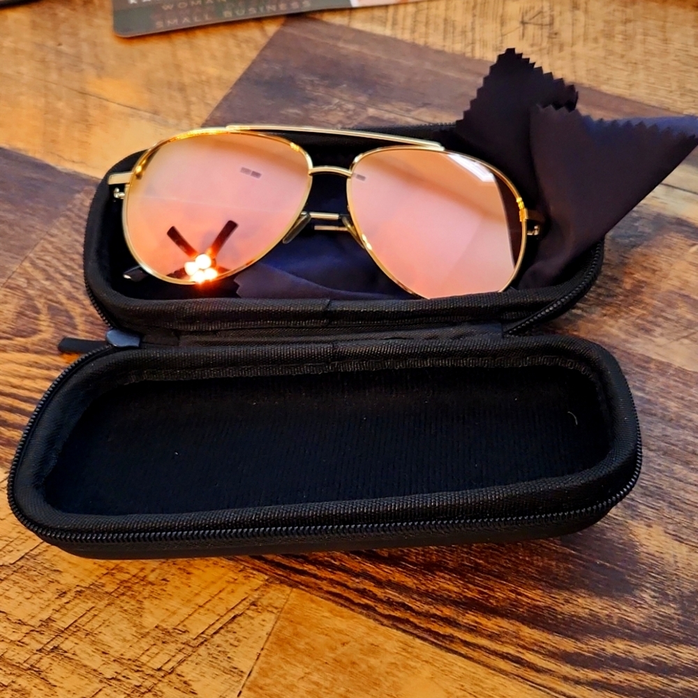 Rose aviator sunglasses